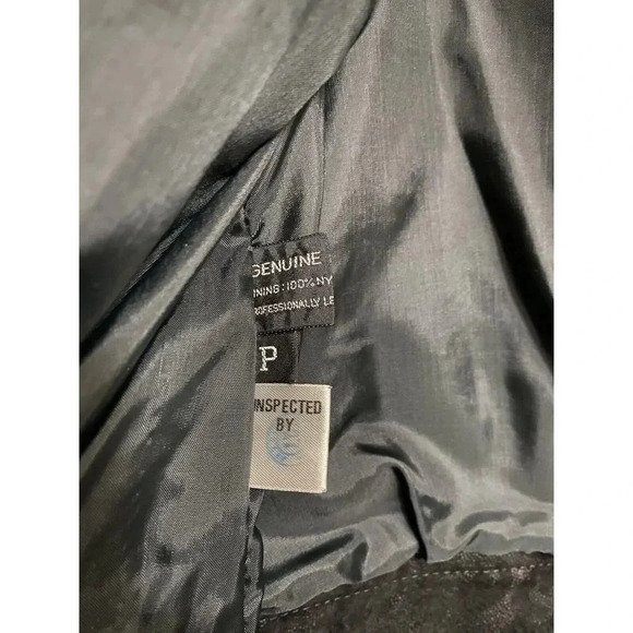 Winlit Women's Vintage Retro 80s 90s Black Leather Suede Jacket Designs Size P - Picture 15 of 16